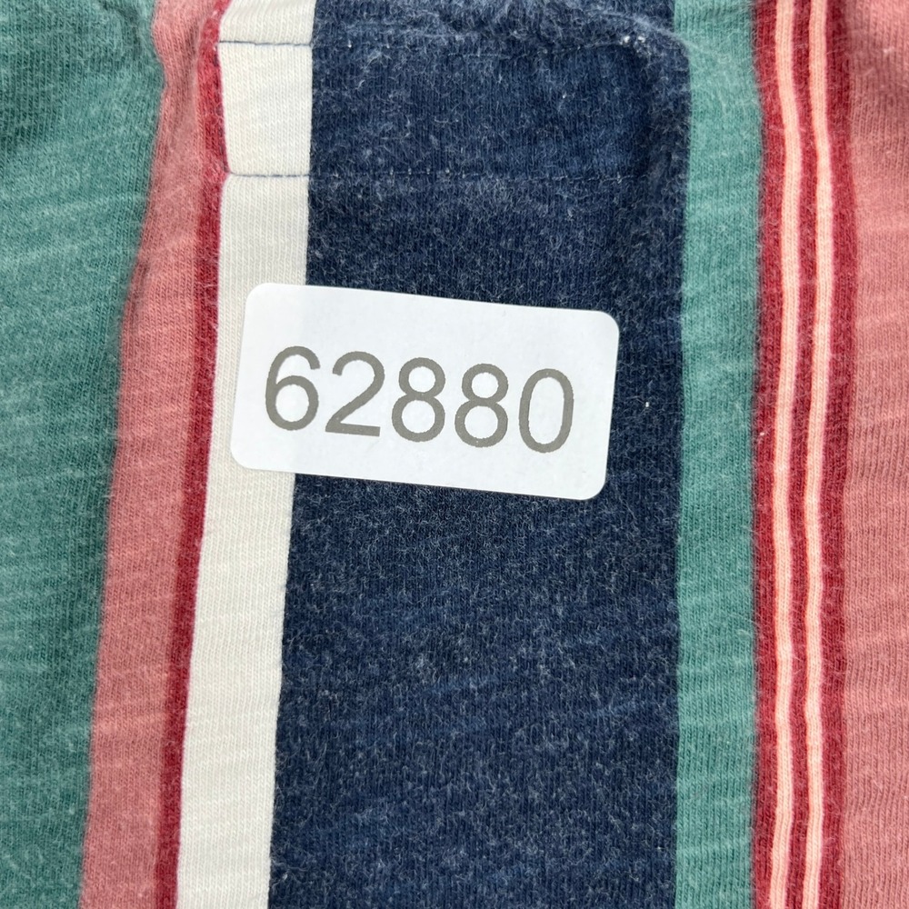 Guess Vertical Stripe Embroidered Logo T-Shirt M Multi Men Streetwear Retro - Picture 7 of 7